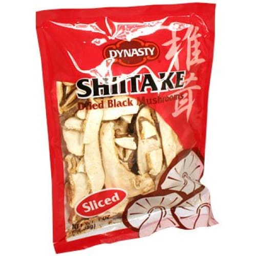 DYNASTY: Mushroom Shitake Dried Black Sliced 1 OZ (Pack of 5) - Grocery > Pantry - DYNASTY