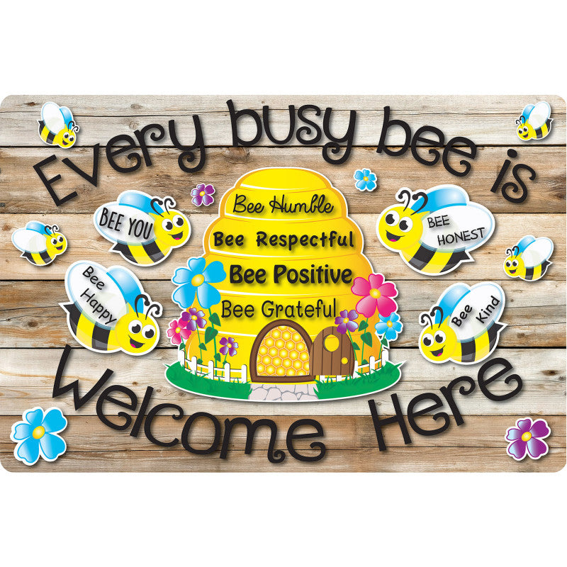 Welcome Mat Bee Hive Theme Values (Pack of 3)