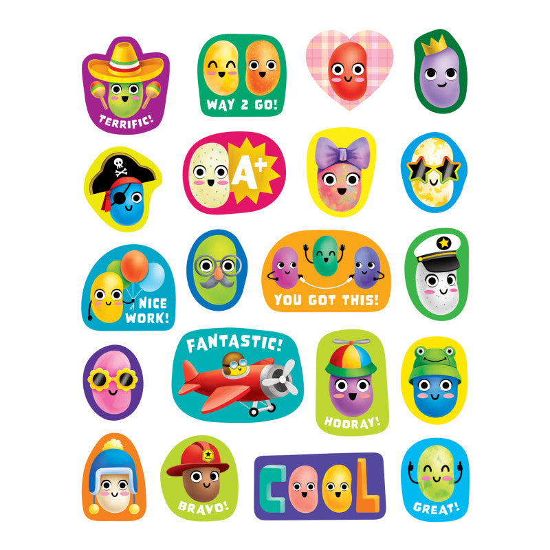 Jelly Bean Smelly Stickers (Pack of 12)