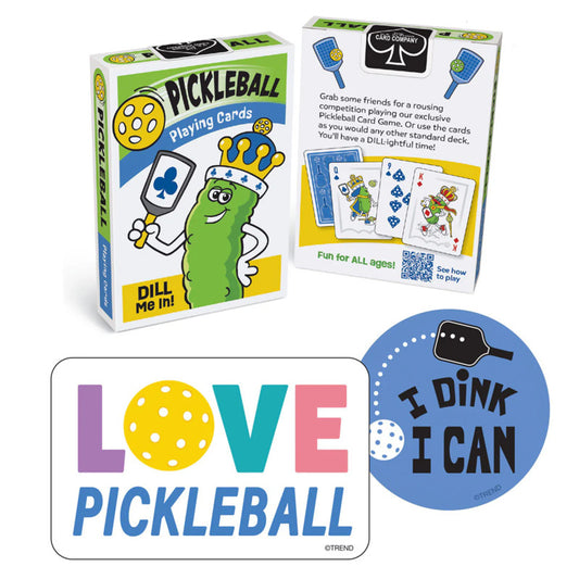 Pickleball Playing Cards & Stickers