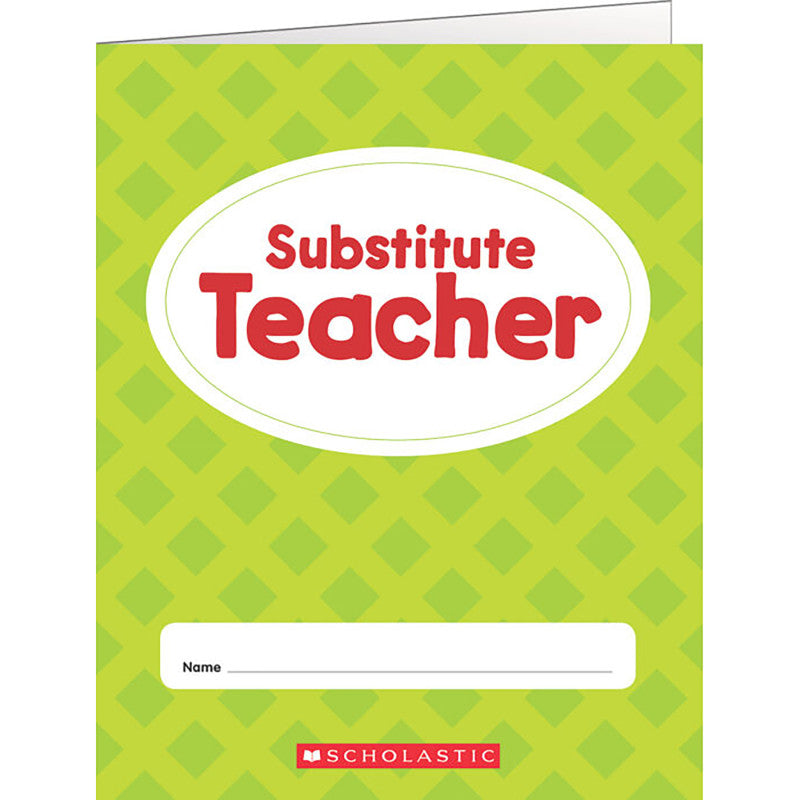 Substitute Teacher Folder (Pack of 12)