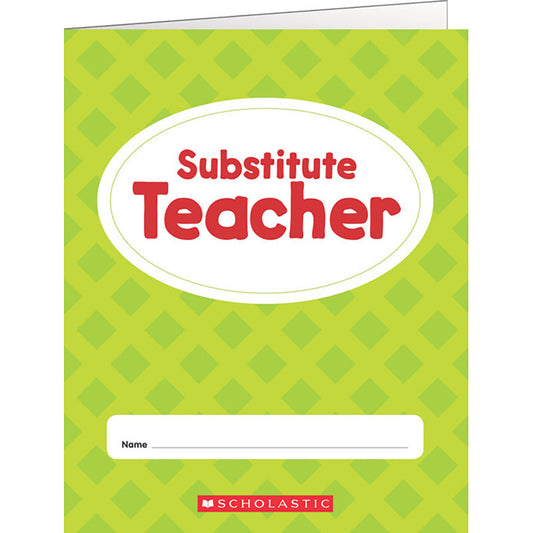 Substitute Teacher Folder (Pack of 12)
