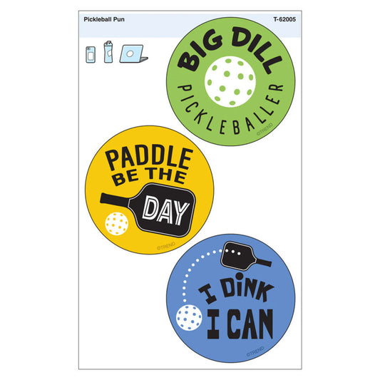 Pickleball Pun Vinyl Stickers (Pack of 10)