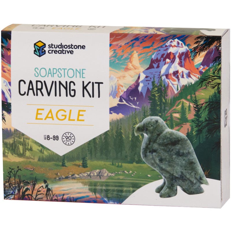 Eagle Soapstone Carving Kit - Art & Craft Kits - Studiostone Creative Inc