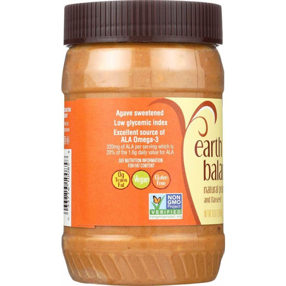 Earth Balance Earth Balance Natural Peanut Butter & Flaxseed Crunchy, 16 Oz