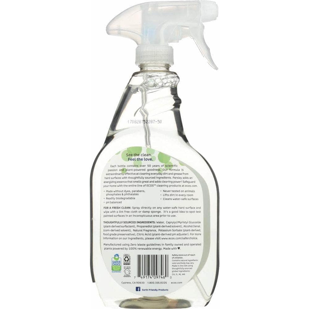 Ecos Earth Friendly Cleaner All Purpose Parsley Plus, 22 oz