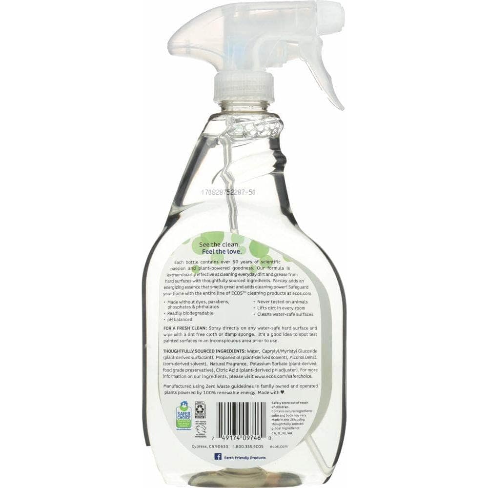 Ecos Earth Friendly Cleaner All Purpose Parsley Plus, 22 oz