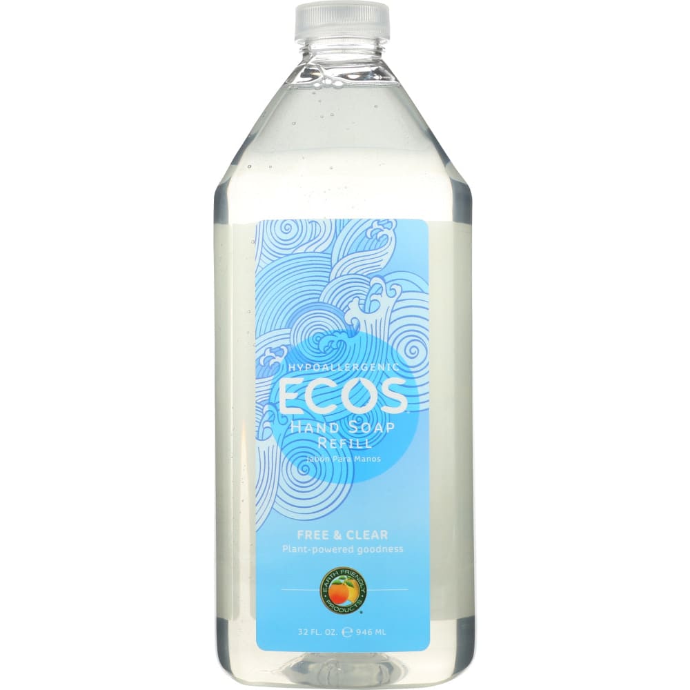 EARTH FRIENDLY: Hand Soap Free and Clear Refill 32 oz (Pack of 4) - Bath & Body > Hand Soaps - ECOS