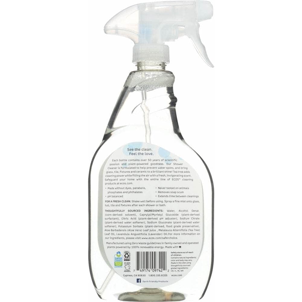 Ecos Earth Friendly Shower Cleaner, 22 oz