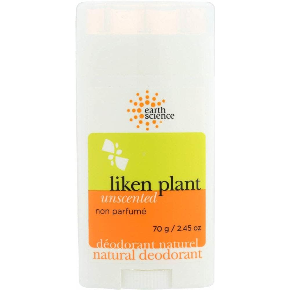 Earth Science Earth Science Deodorant Liken Plant Unscented, 2.45 oz
