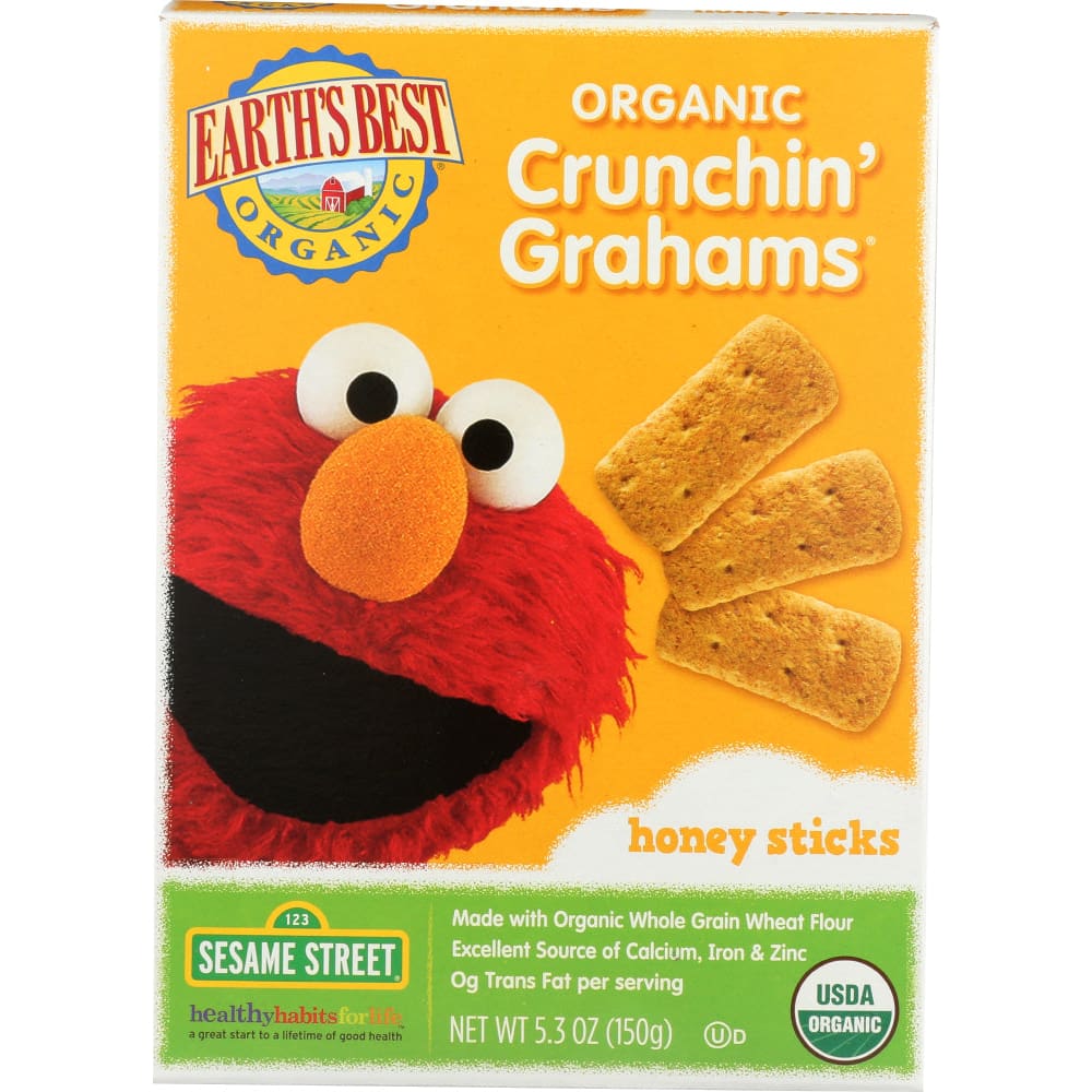 EARTHS BEST: Honey Crunchin Grahams Sticks 5.3 oz (Pack of 5) - Baby > Baby Food > Graham Crackers - EARTHS BEST