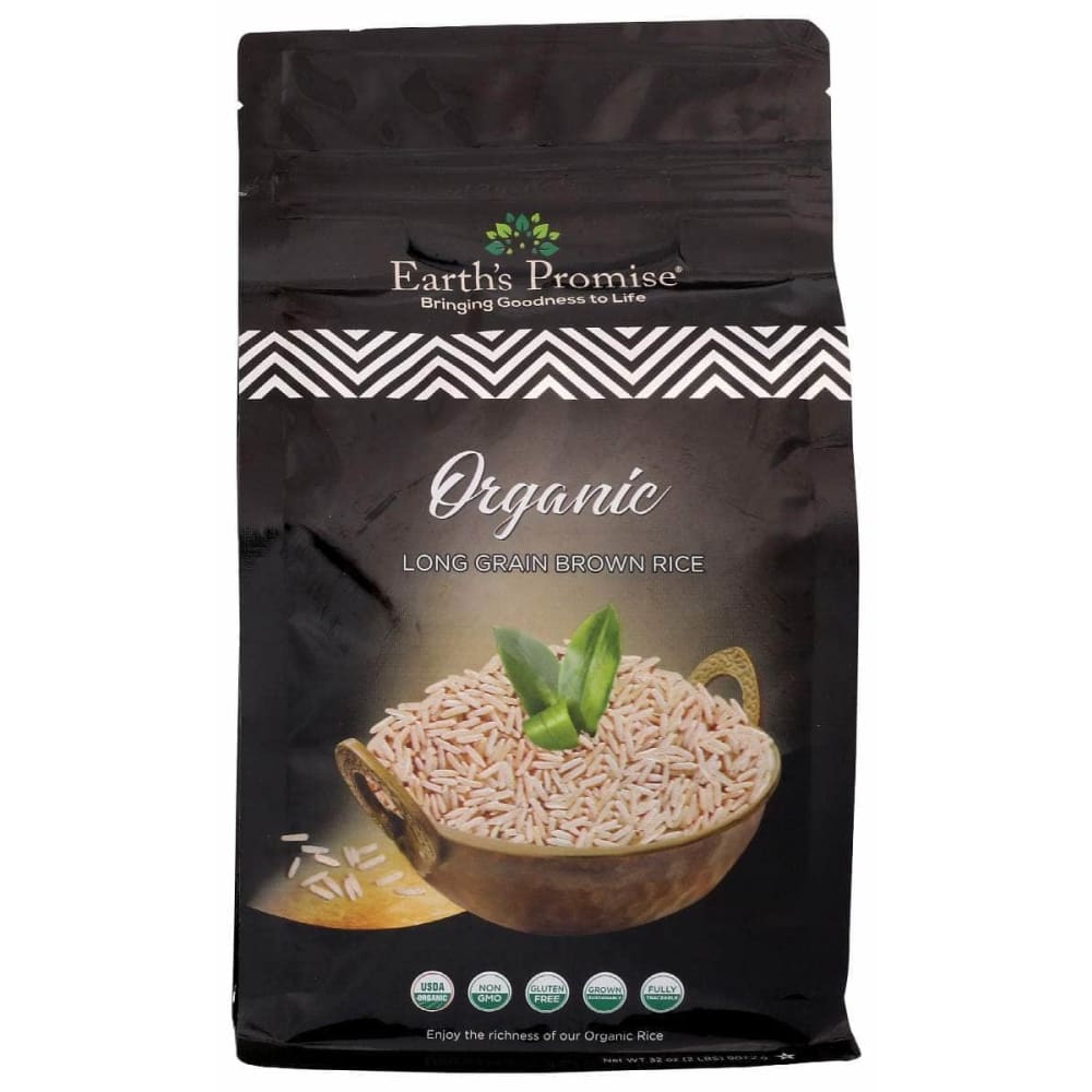 EARTH'S PROMISE Grocery > Pantry > Rice EARTH'S PROMISE: Organic Long Grain Brown Rice, 2 lb