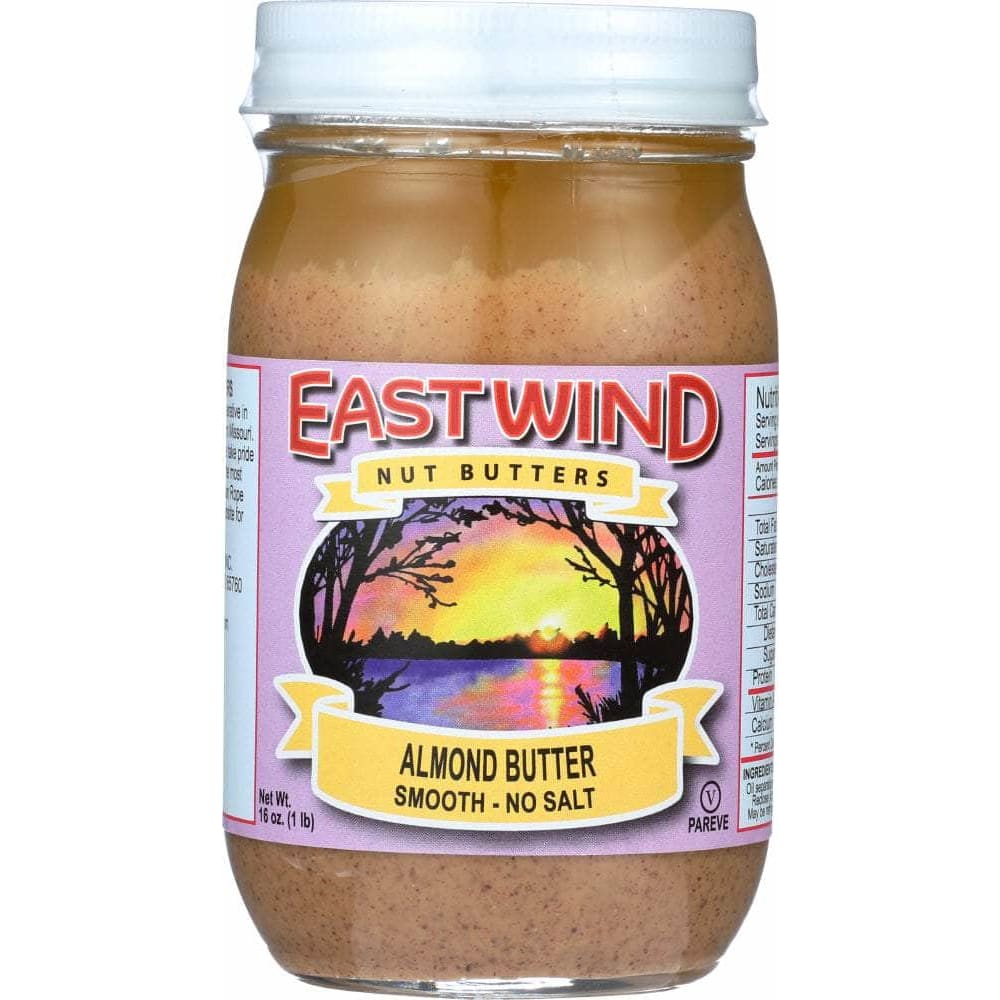 East Wind Nut Butters East Wind No Salt Smooth Almond Butter, 16 Oz