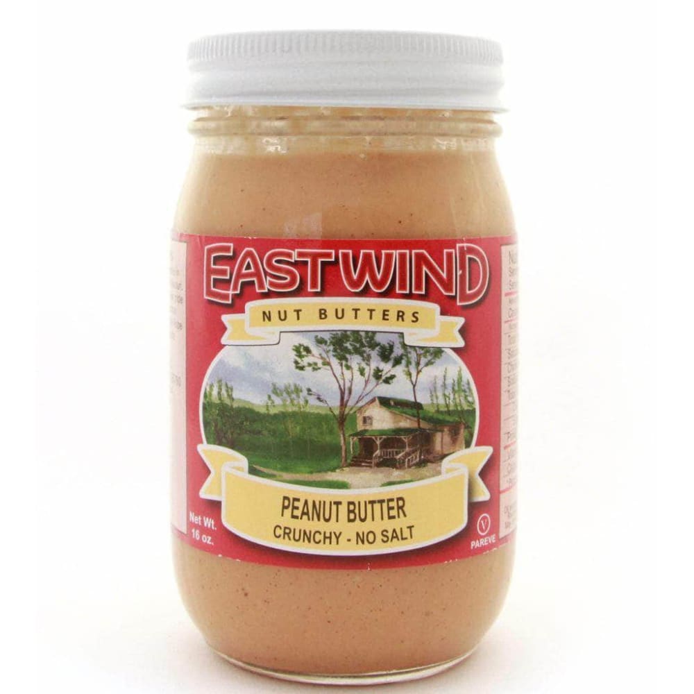 EAST WIND Grocery > Dairy, Dairy Substitutes and Eggs > Butters > Peanut Butter EAST WIND Peanut Butter Crunchy No Salt, 16 oz