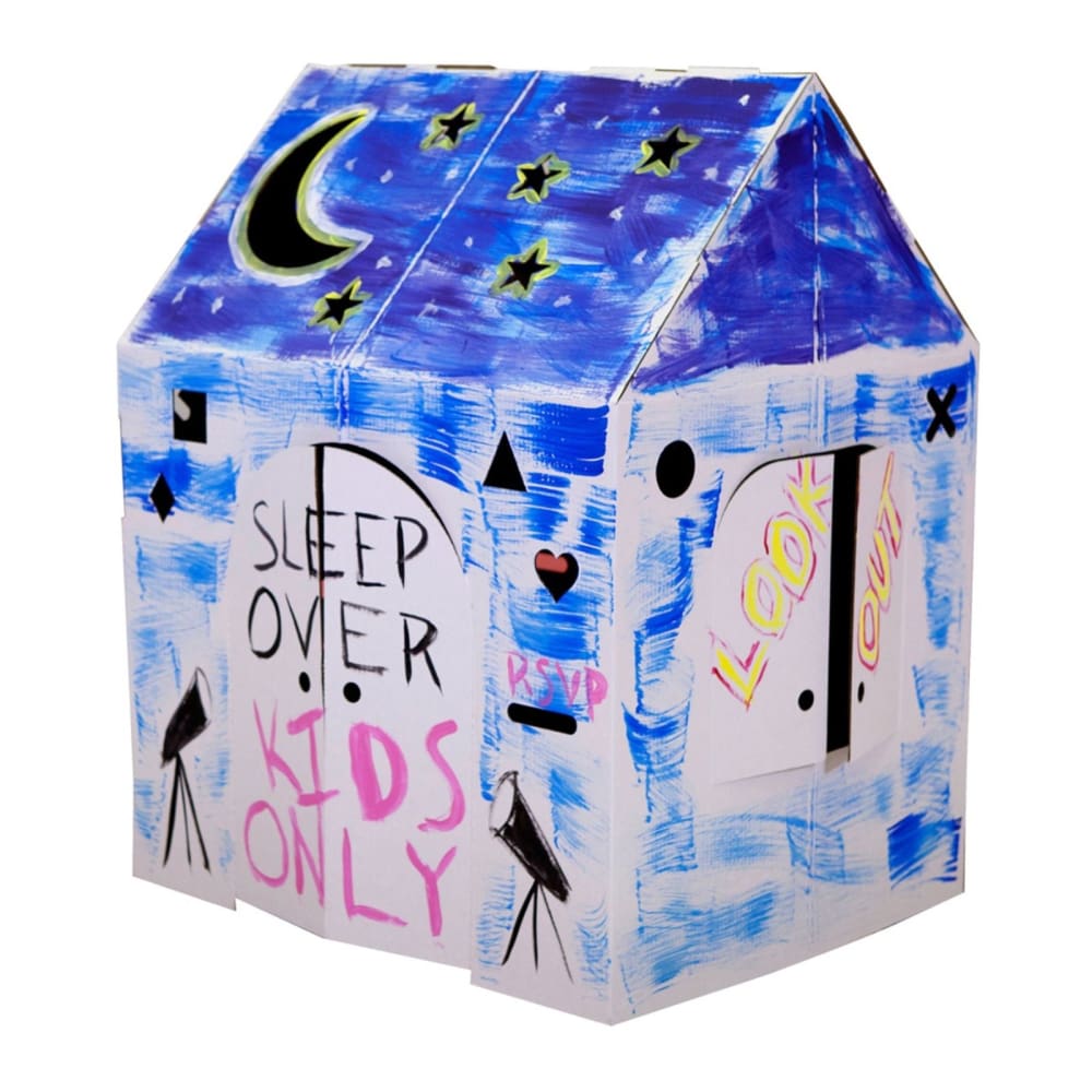 Easy Playhouse Crafty Cottage Cardboard Playhouse - Home/Toys/Indoor Play/Pretend Play/ - Unbranded