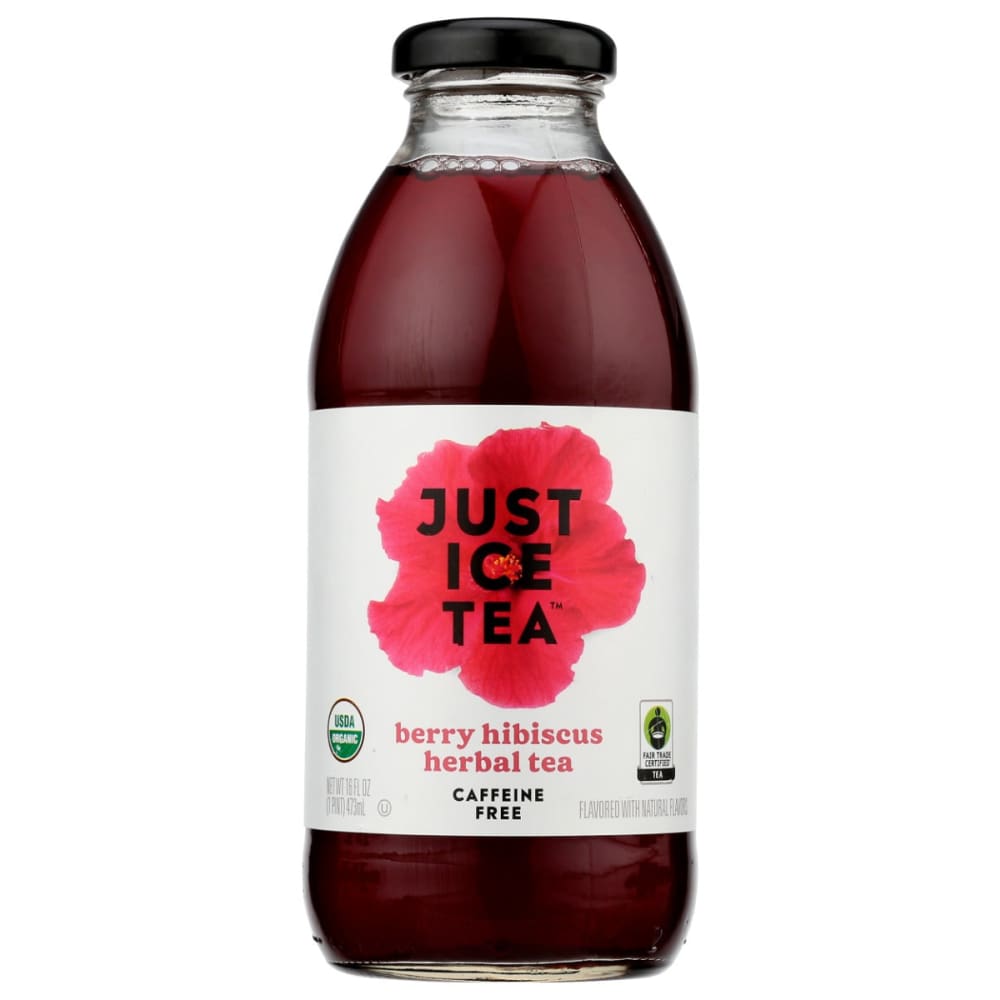 EAT THE CHANGE: Just Ice Tea Berry Hibiscus 16 fo (Pack of 6) - Beverages > Coffee Tea & Hot Cocoa - EAT THE CHANGE