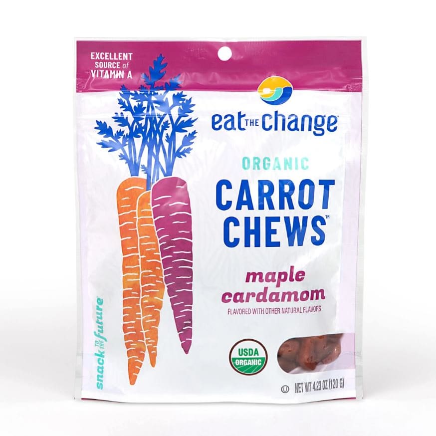 EAT THE CHANGE: Organic Carrot Chews Maple Cardamom 4.2 oz (Pack of 4) - EAT THE CHANGE