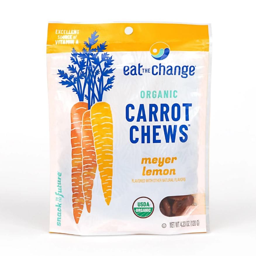 EAT THE CHANGE: Organic Carrot Chews Meyer Lemon 4.2 oz (Pack of 4) - EAT THE CHANGE
