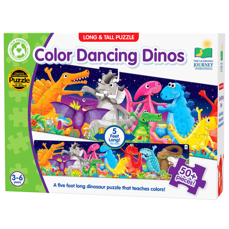 Long & Tall Puzzles Color Dancing Dinos (Pack of 3)