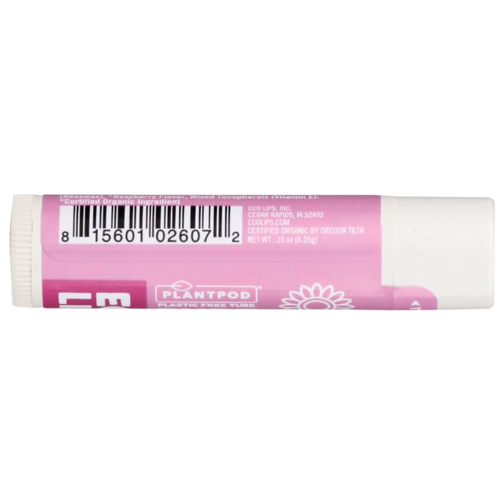 ECO LIPS: Lip Balm Rspbry Pure Smpl 0.15 oz - Beauty & Body Care > Skin Care > Lip Balm - Eco Lips