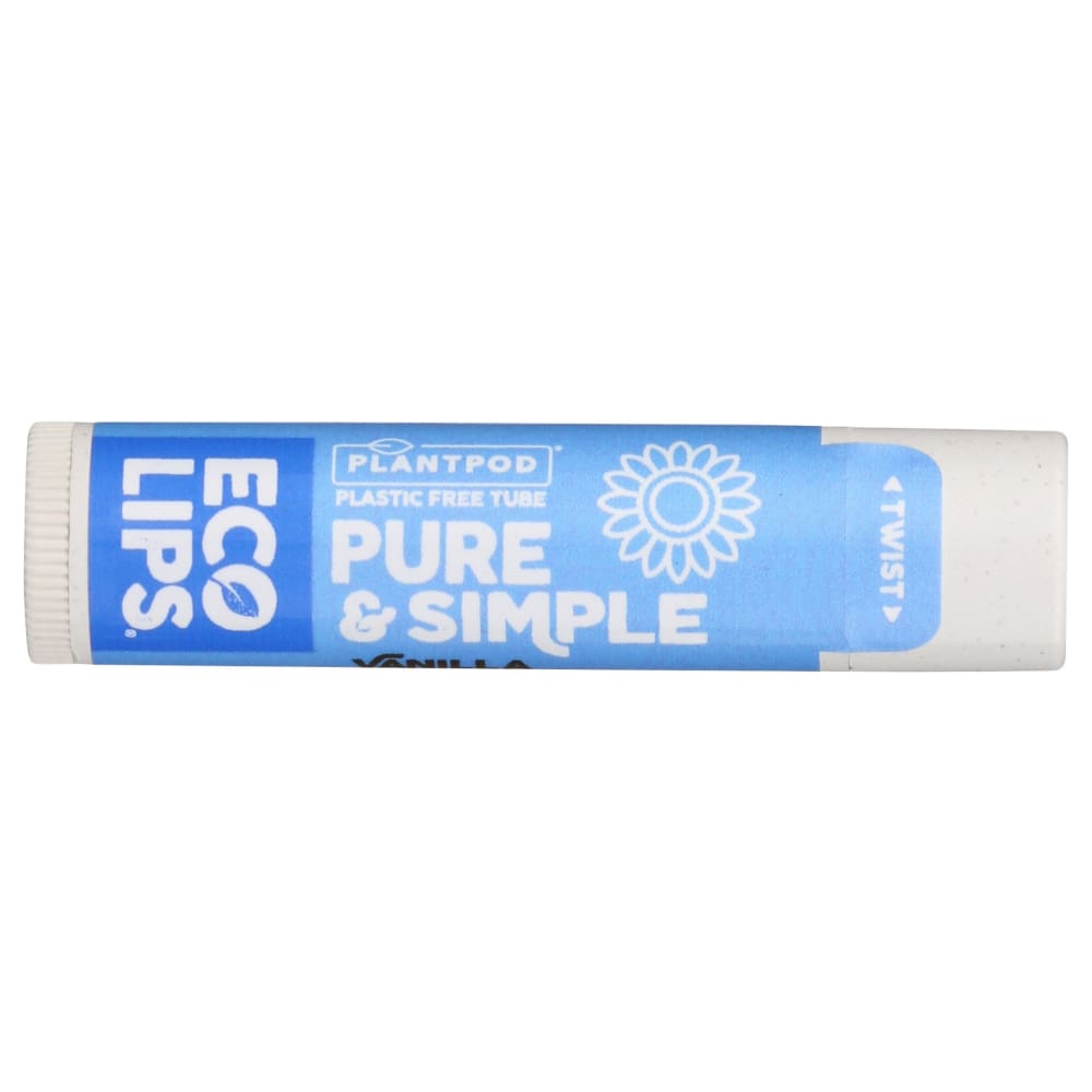 ECO LIPS: Lip Balm Vanla Pure Smple 0.15 oz - Beauty & Body Care > Skin Care > Lip Balm - Eco Lips