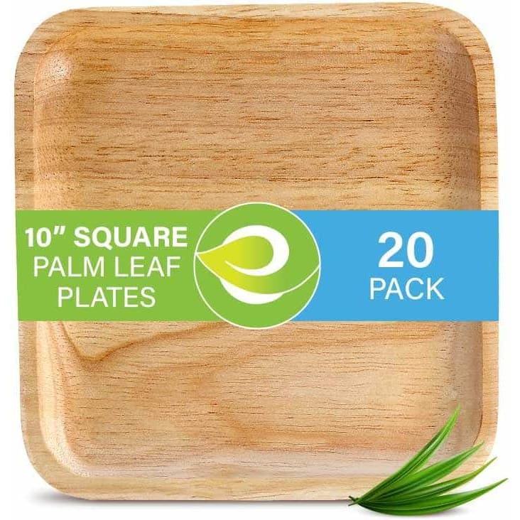 Eco Soul Home Products > Household Products ECO SOUL: 10” Square Palm Leaf Plates, 20 ct