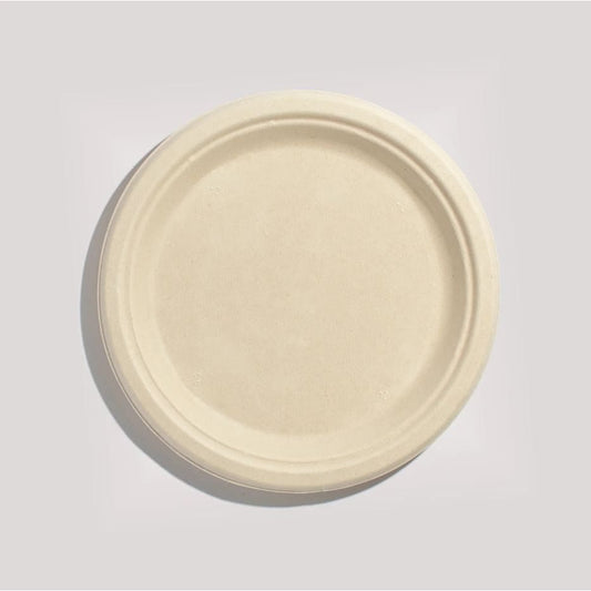 ECO SOUL: Plant Based Compostable Plates 9 Inches Round 20 ct (Pack of 5) - General Merchandise > HOUSEHOLD PRODUCTS > DISPOSABLE CUPS &