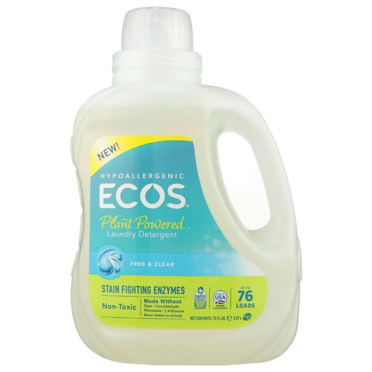 ECOS: Laundry Stain Fighting Enzymes Free & clear 70 OZ - Householder Cleaners & Supplies > LAUNDRY PRODUCTS LIQUID - ECOS