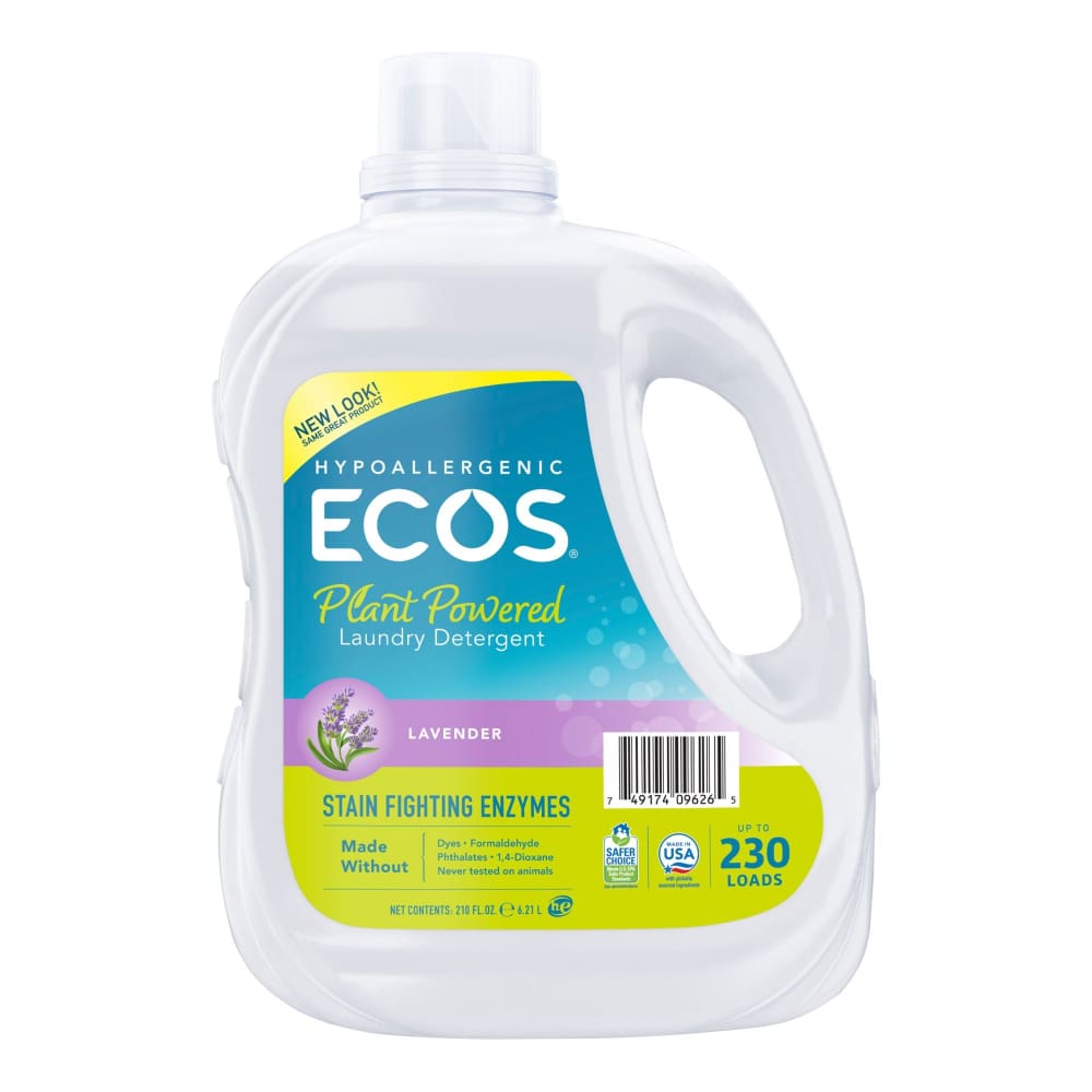 ECOS ECOS Liquid Laundry Detergent with Stain Fighting Enzymes Lavender 230 Loads - Home/Grocery Household & Pet/Cleaning & Household