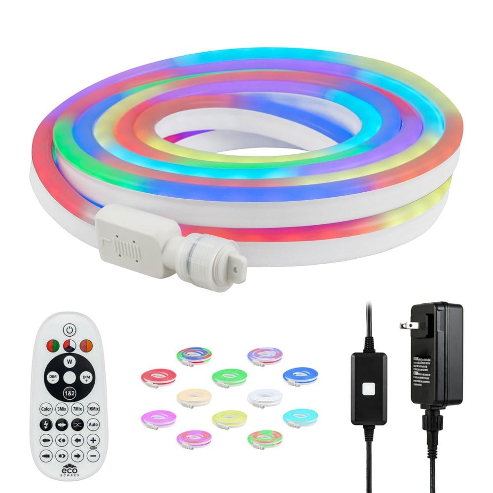 Ecoscapes Color-Changing LED Flex Light With Remote Control by Enbrighten (16.4 ft.) - Outdoor Lighting - Ecoscapes