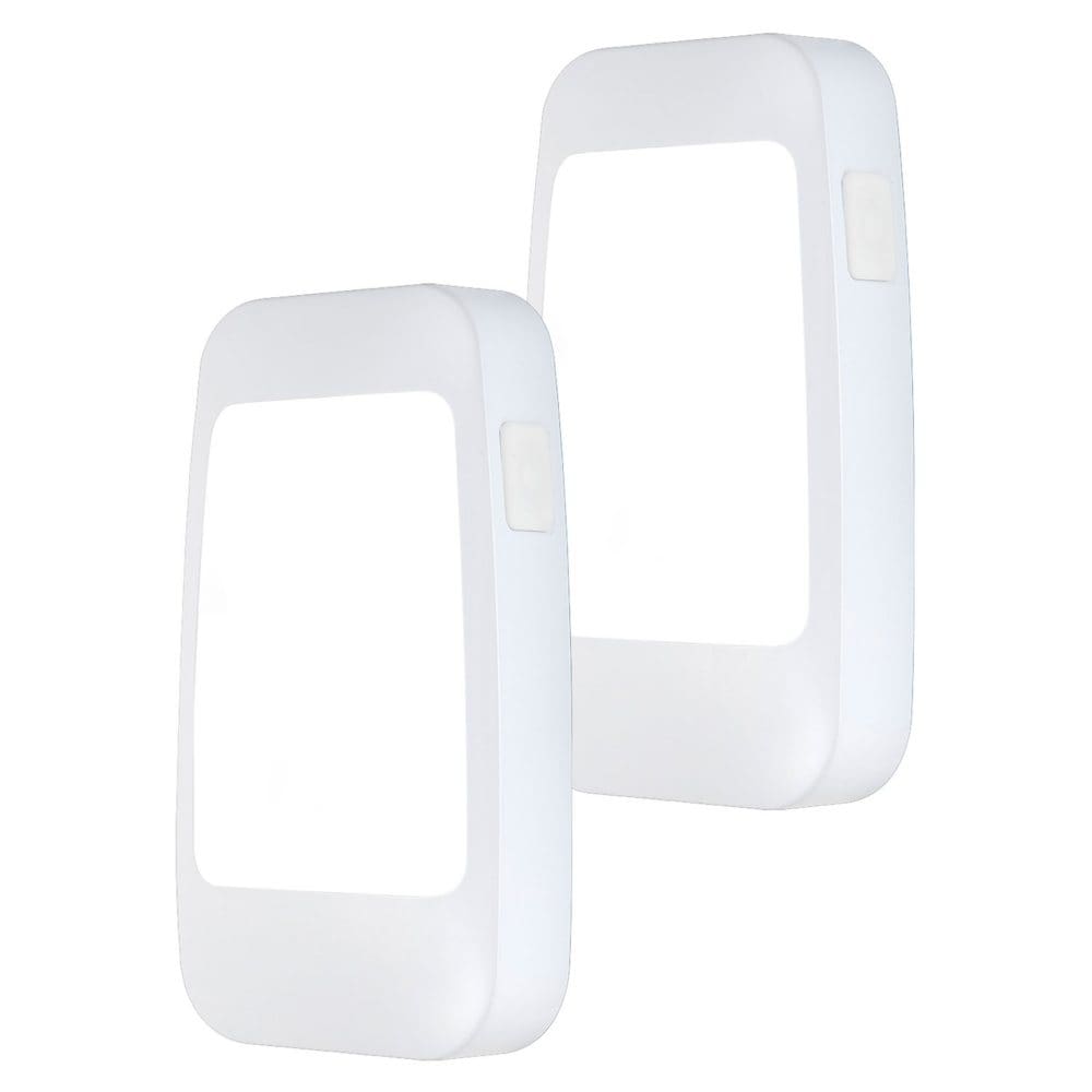Ecoscapes Power Failure Emergency Night Light Rechargeable White (2 pk.) - Security Lighting - ShelHealth