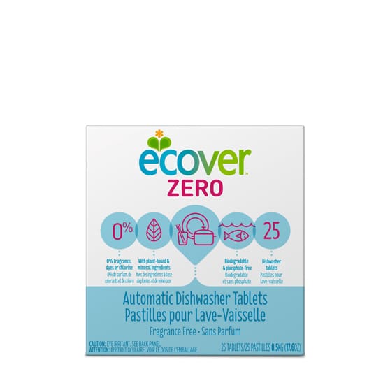 Ecover Ecover Automatic Dishwasher Tablets Zero, 17.6 oz