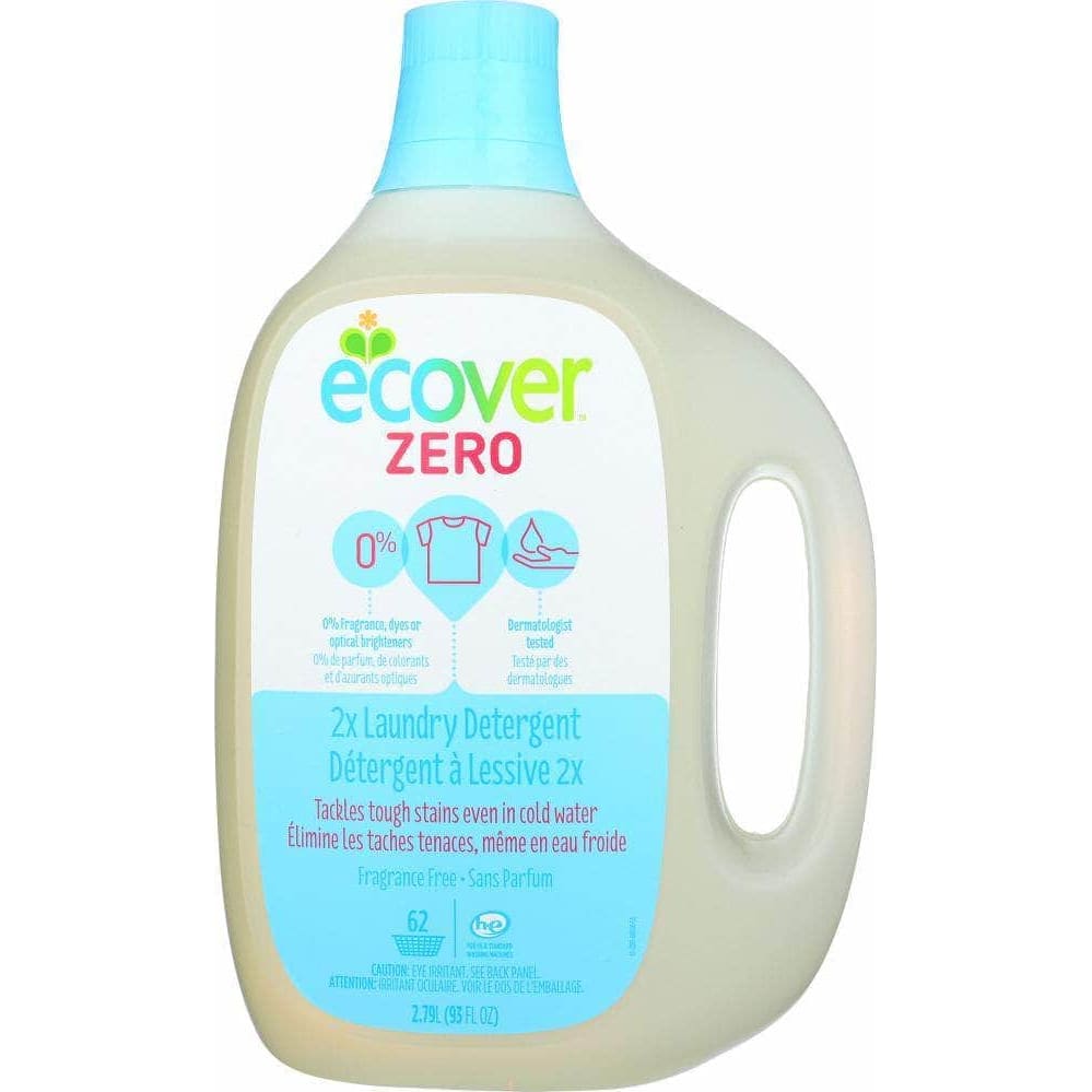 Ecover Ecover Zero Laundry Detergent 2X Concentrated 62 Loads Unscented, 93 oz