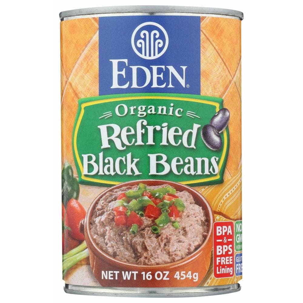Eden Foods Eden Foods Bean Refried Black Organic, 16 oz