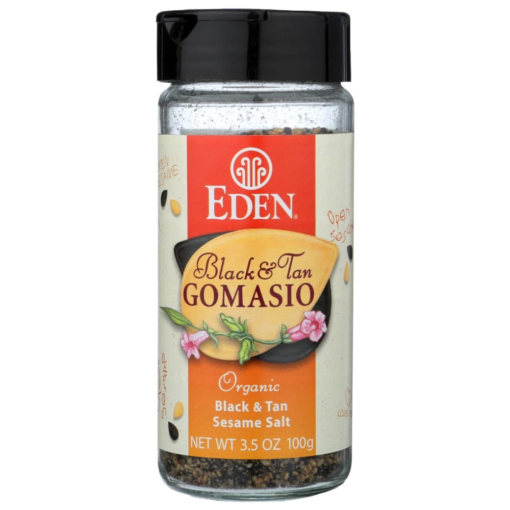 EDEN FOODS: Black and Tan Gomasio Sesame Salt Organic 3.5 oz (Pack of 5) - EDEN FOODS