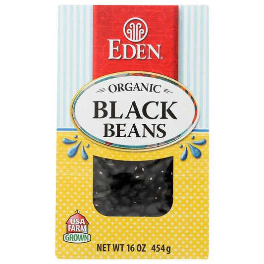 EDEN FOODS: Black Turtle Beans Organic Dry 16 oz (Pack of 4) - Meal Ingredients > Beans - EDEN FOODS
