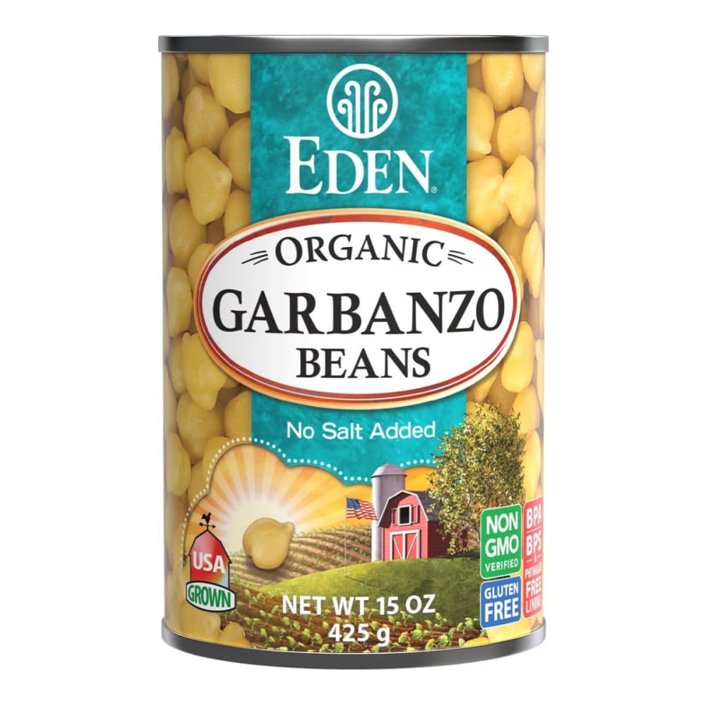 EDEN FOODS: Garbanzo Beans (Chickpeas) 15 OZ (Pack of 5) - EDEN FOODS