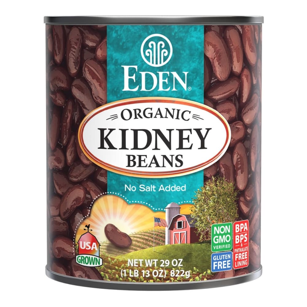 EDEN FOODS: Kidney (dark red) Beans 29 OZ (Pack of 4) - EDEN FOODS