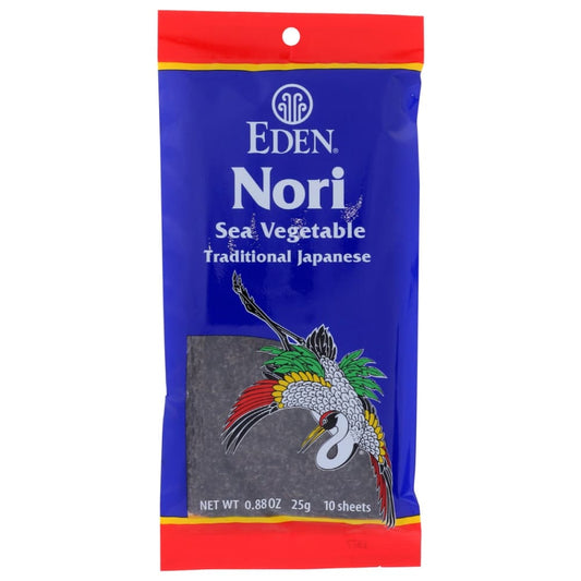 EDEN FOODS: Nori Sea Vegetable 10 Sheets 0.8 oz (Pack of 3) - Grocery > Vegetables > Seaweed Dried - EDEN FOODS