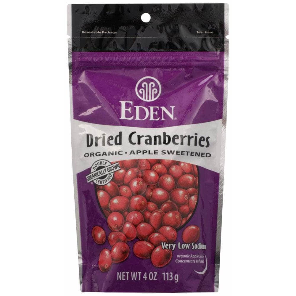 EDEN FOODS Grocery > Snacks > Fruit Snacks EDEN FOODS: Organic Dried Cranberries Apple Sweetened, 4 oz