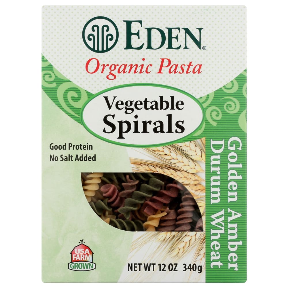 EDEN FOODS: Pasta Veg Spirals Org 12 oz (Pack of 4) - EDEN FOODS