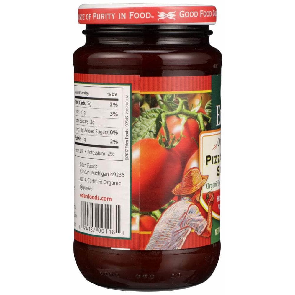 EDEN FOODS Grocery > Pantry > Pasta and Sauces > SS PASTA SAUCE EDEN FOODS: Pizza Pasta Sauce Organic, 14 oz