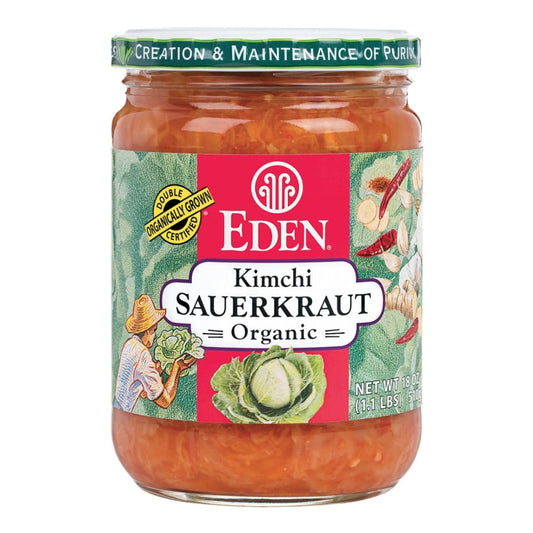EDEN FOODS: Sauerkraut - Kimchi Organic 18 OZ (Pack of 3) - Grocery - EDEN FOODS