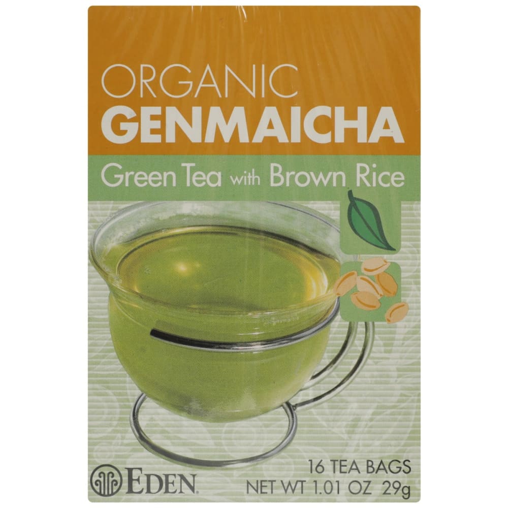EDEN FOODS: Tea Genmaicha Green Org, 16 bg (Case of 3) | ShelHealth