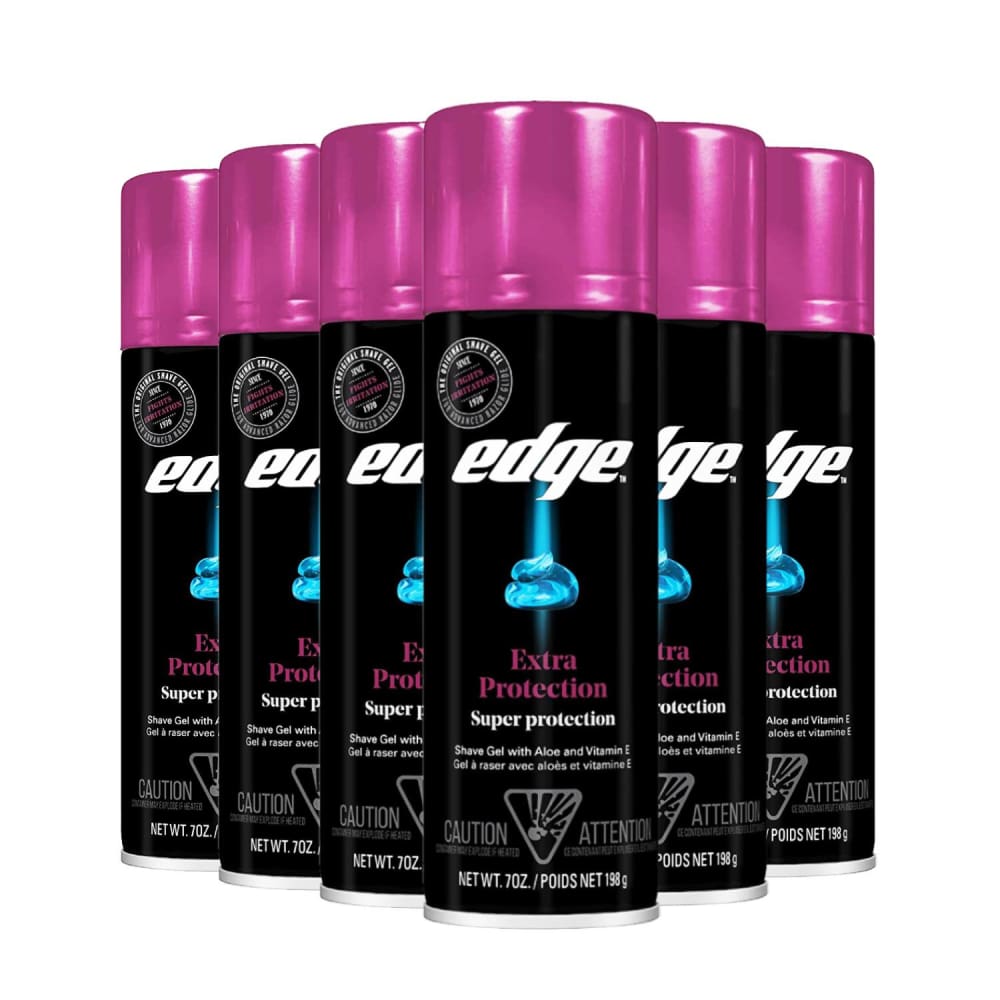 Edge Extra Protection Shaving Gel 7 oz - 6 Pack - Shaving Cream - Edge