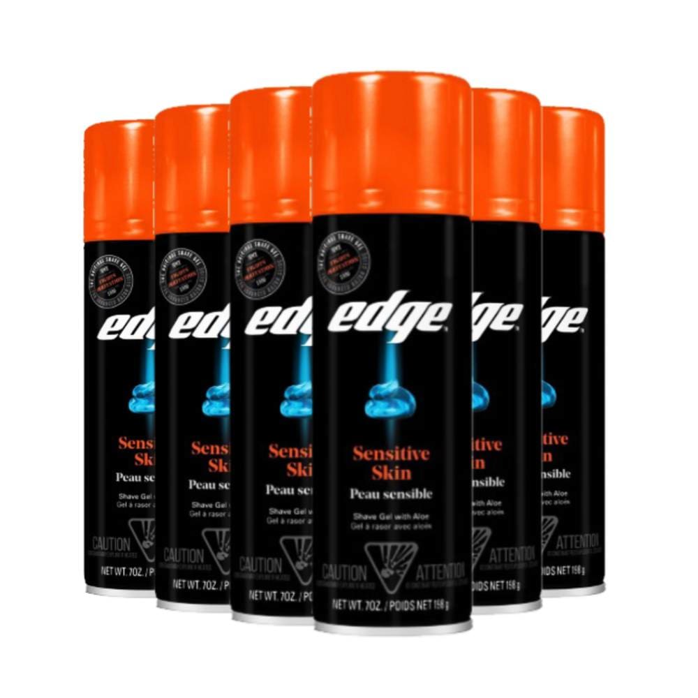 Edge Sensitive Skin Shaving Gel 7 oz - 6 Pack - Shaving Cream - Edge