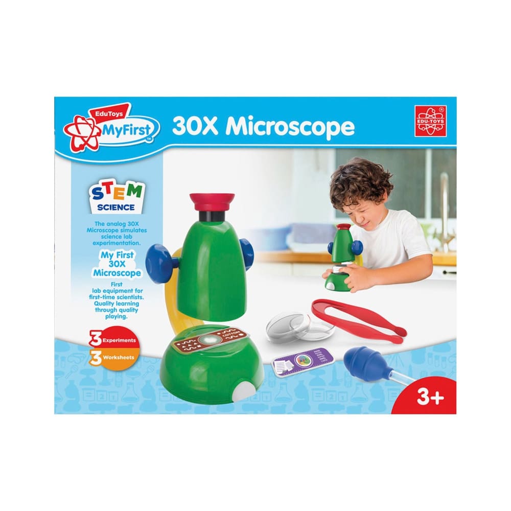 Edu Toys My First 30 x Microscope Science Learning Set - Home/Toys/Indoor Play/Kids’ Learning Toys/ - Unbranded