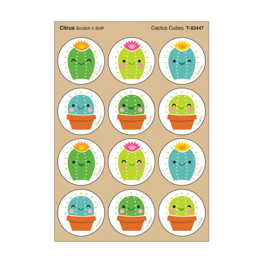 Stinky Stickers Citrus Scent Cactus Cuties (Pack of 12)