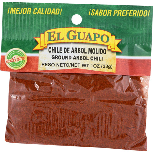 EL GUAPO: Chile de Arbol Molido Ground Chili 1 oz (Pack of 6) - Grocery > Cooking & Baking > Extracts Herbs & Spices - EL GUAPO