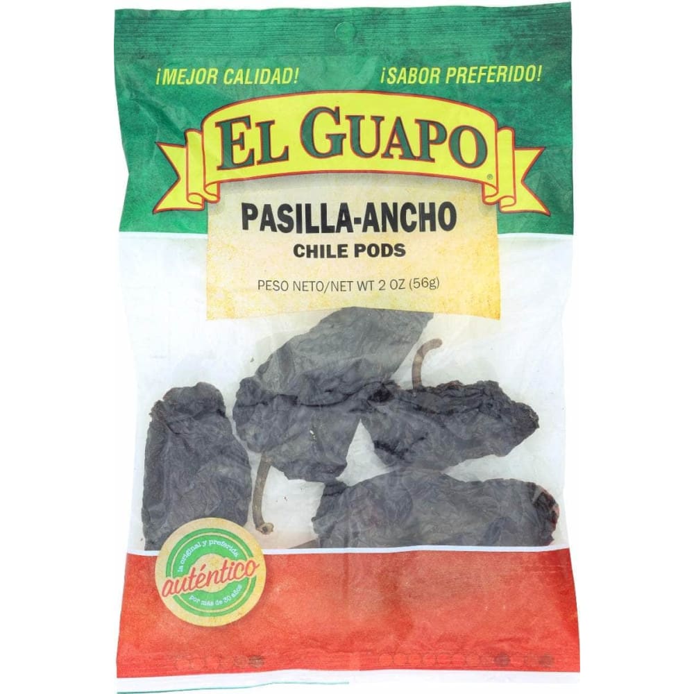 EL GUAPO EL GUAPO Chili Pod Pasilla Ancho Whl, 2 oz